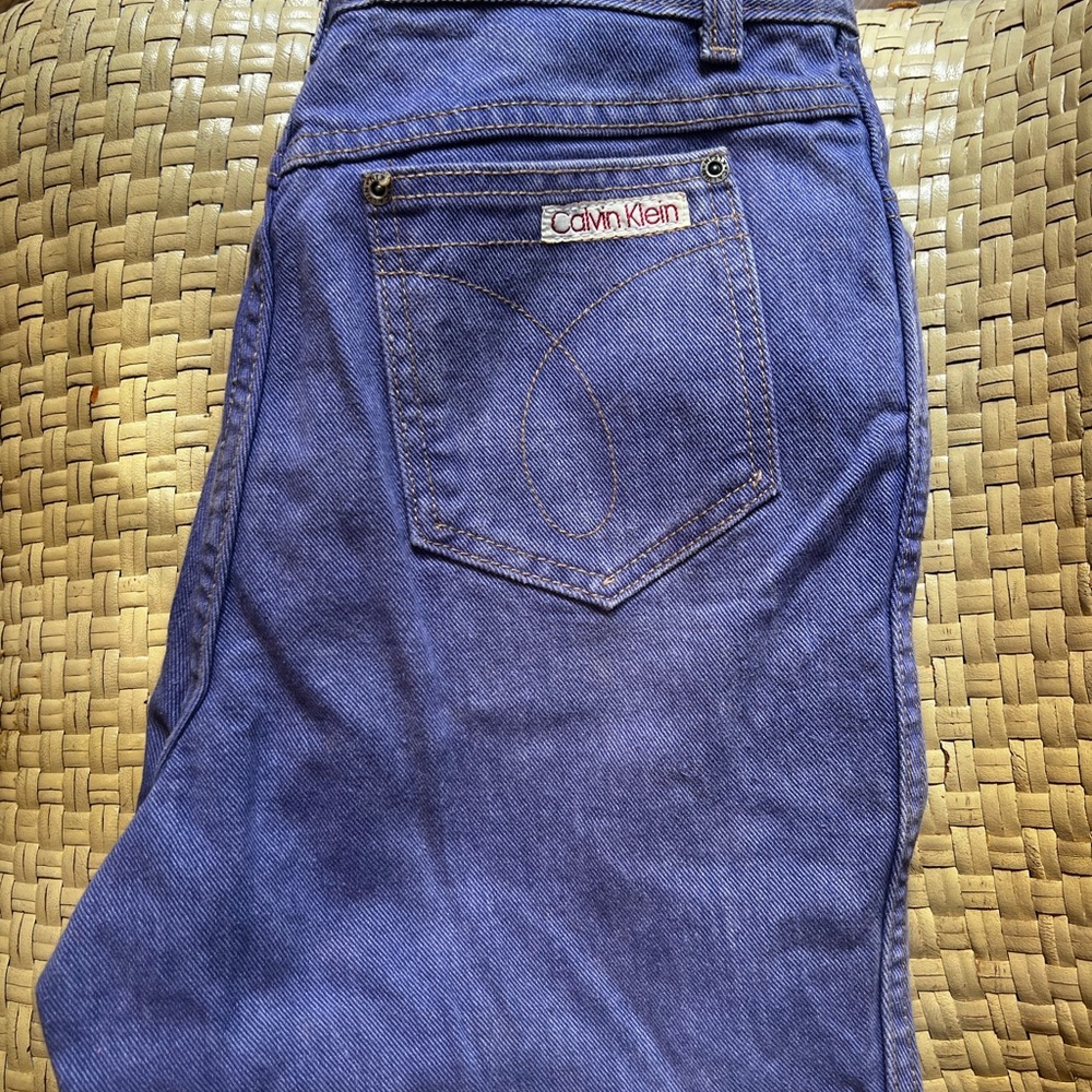 Ladies Lavender Jeans Stone Wash Calvin Klein